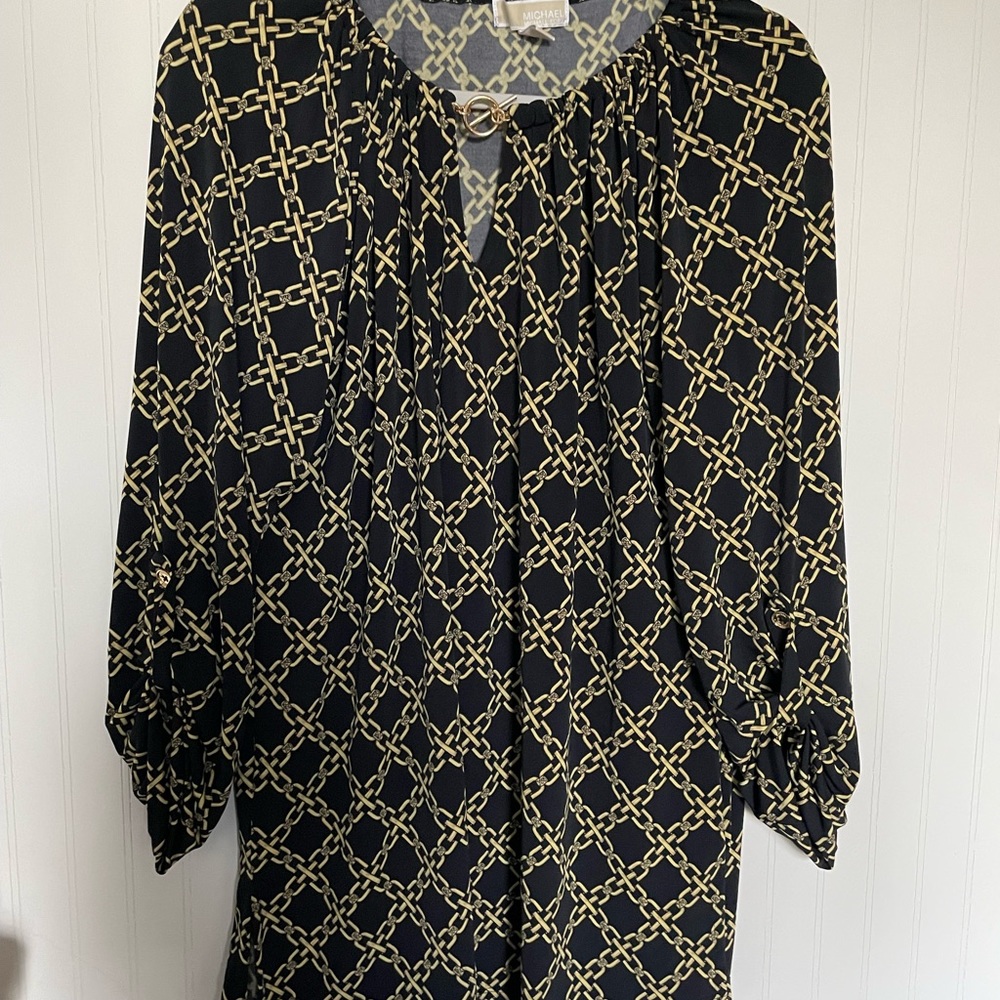 Michael Kors black and gold tunic
